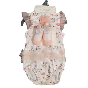 Kyle & Deena Bodysuit Newborn 3-6 Mounth Multi Pink Bunny Set 3pc